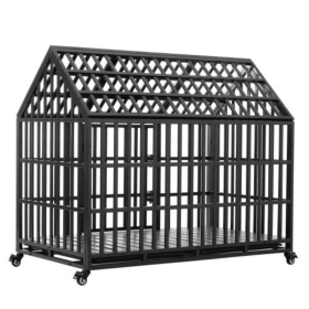 Heavy Duty Metal Large Dog Cage With Wheels