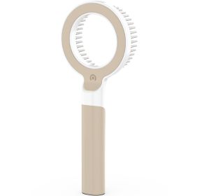 Pet Life 'WAGNIFY' 360 Degree and Multi-Directional Modern Grooming Pet Rake Comb (Color: BROWN)