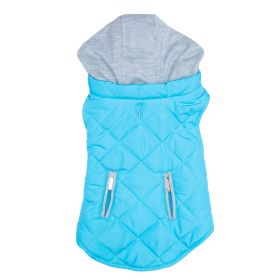 Weekender Dog Sweatshirt Hoodie (Color: LIGHT BLUE, size: large)