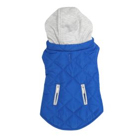 Weekender Dog Sweatshirt Hoodie (Color: ROYAL BLUE, size: X-Small)